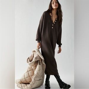 Free People Hailee Maxi Sweater Dress